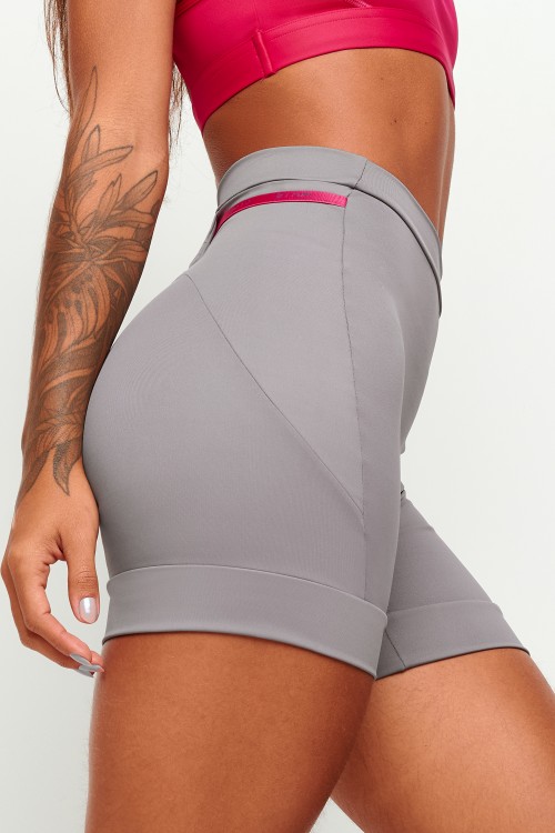 Short com bolso Cinza Tempo
