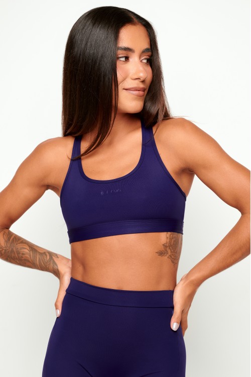 Top com bolso Azul Marinho Tempo