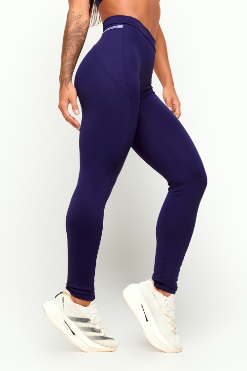 Calça Legging com bolso Azul Marinho Tempo