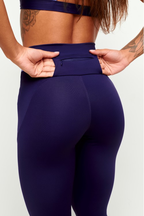 Calça Legging com bolso Azul Marinho Tempo
