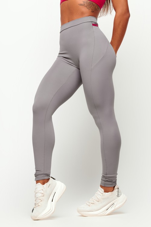 Calça Legging com bolso Cinza Tempo