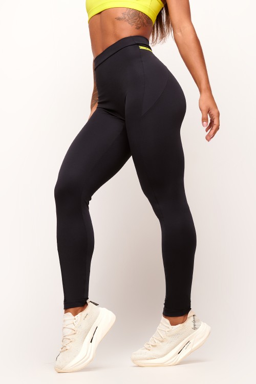 Calça Legging com bolso Preta Tempo