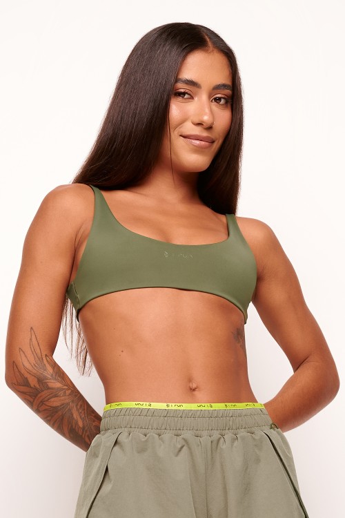 Top Dupla Face Verde Militar Velocity