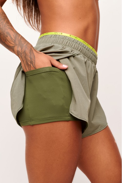 Short com bolso Verde Militar Recovery