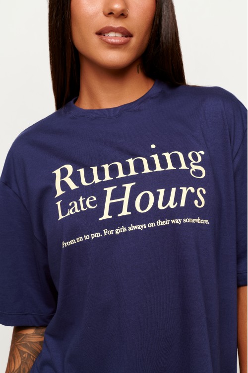 Blusa Oversized Cove de Algodão Running Late