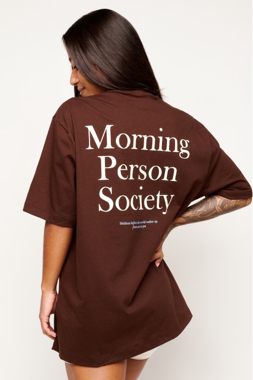 Blusa Oversized Truffle de Algodão Morning Person