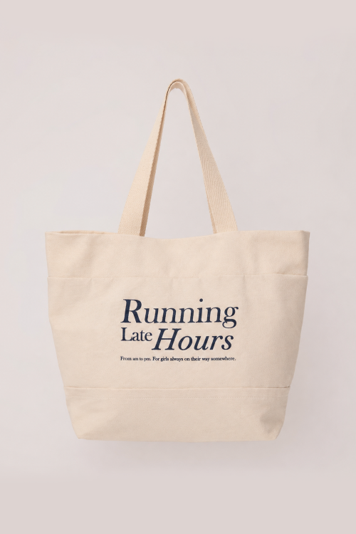 Tote Bag Running Late