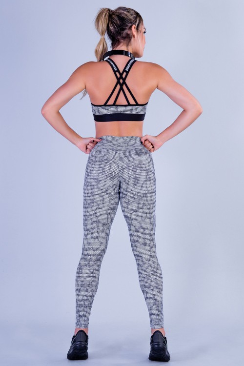 Calça Legging Fitness Feminina Estampada Punch