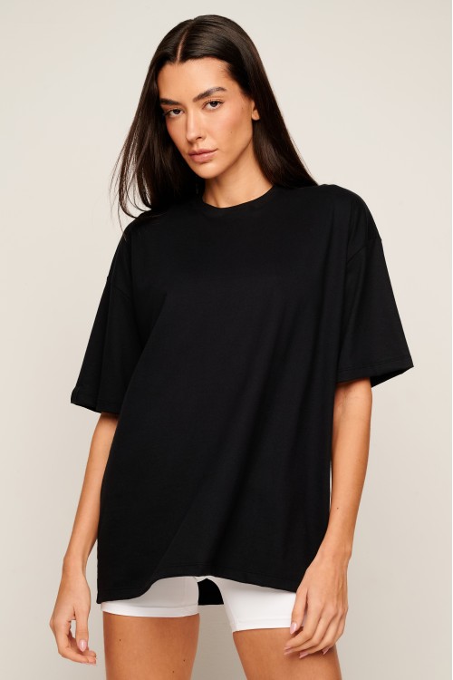 Blusa Preta Básica Oversized