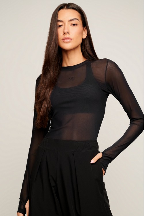 Blusa Preta de Tule After