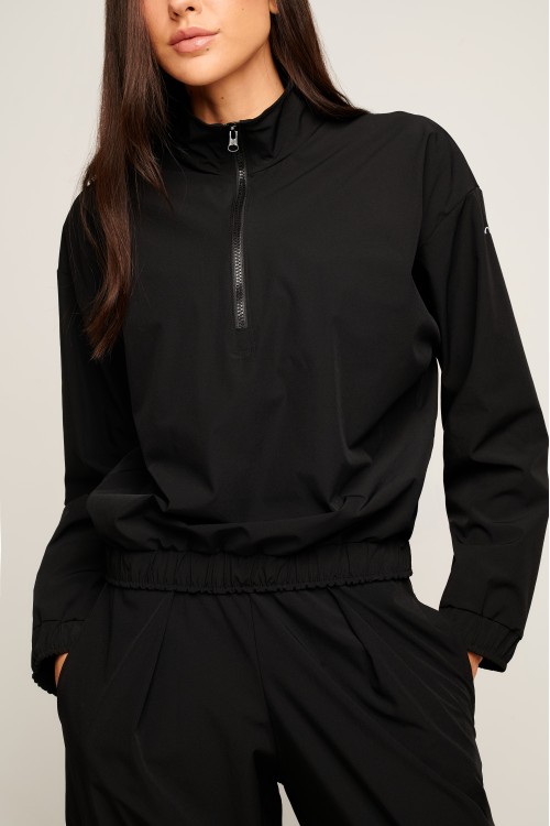 Jaqueta Preta Athleisure
