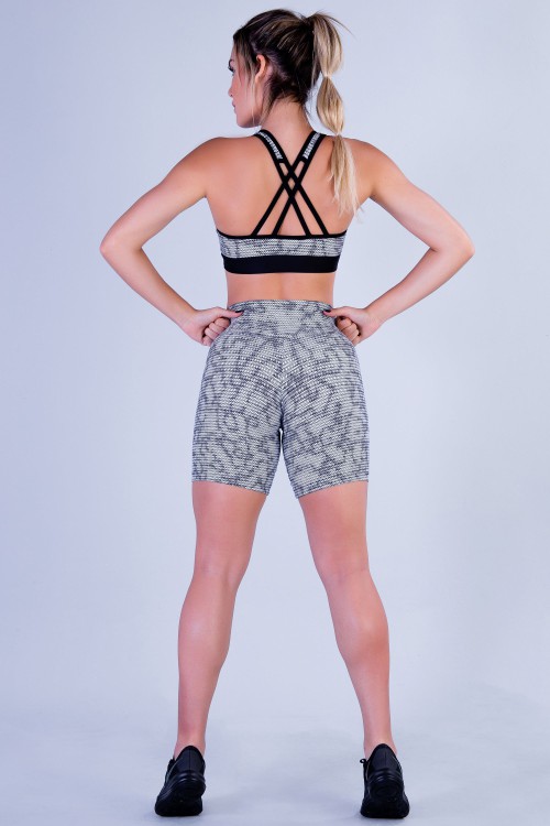 Bermuda Fitness Feminina Estampada Punch