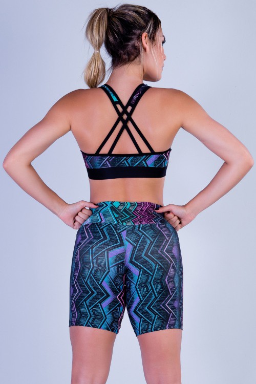 Top Fitness Feminino Estampado Miami