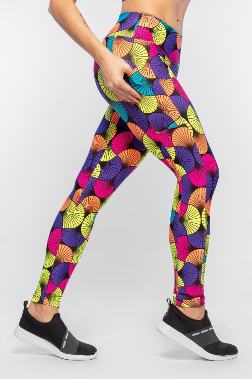 Calça Legging Feminina Estampada com Bolso Psyfit