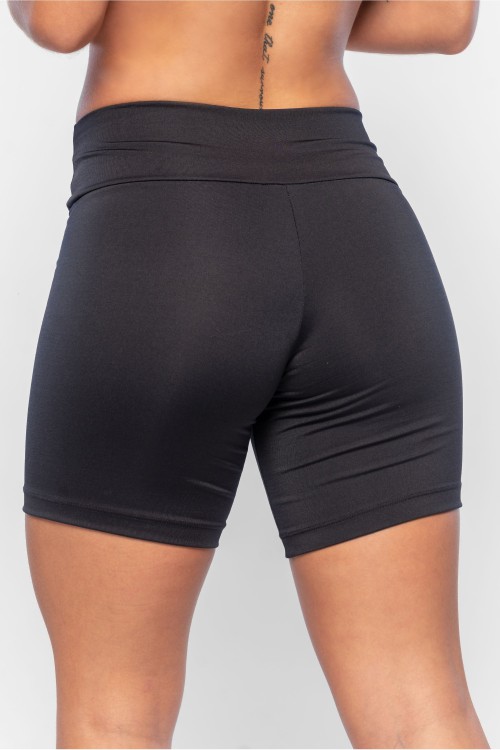 Bermuda Fitness Feminina Preta Cós V