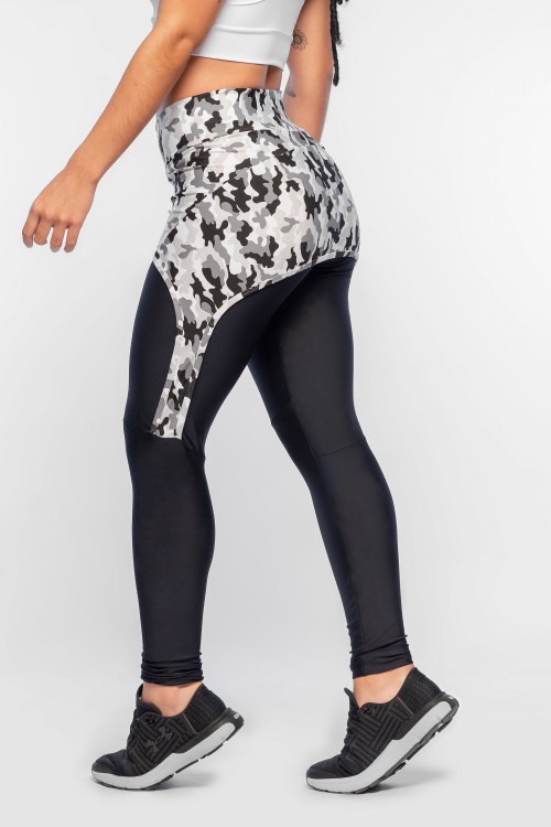 Calça Legging Tapa Bumbum Feminina Preta Soldier
