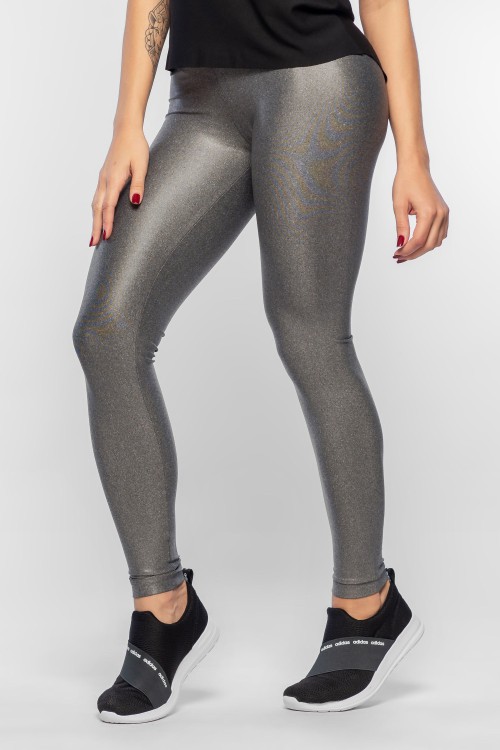 Calça Legging Cinza com brilho