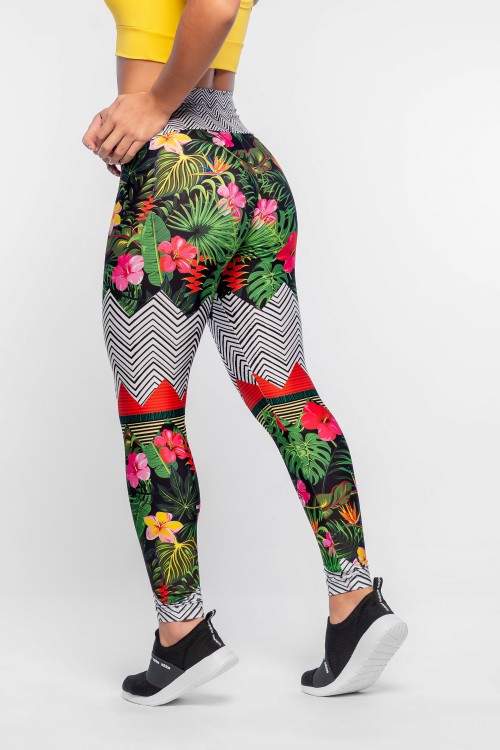 Calça Legging Feminina com Estampa Sublimada Sunset