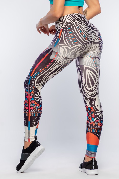 Calça Legging Feminina com Estampa Sublimada Rio