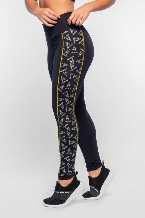 Calça Legging Feminina Preta Fit Evolution