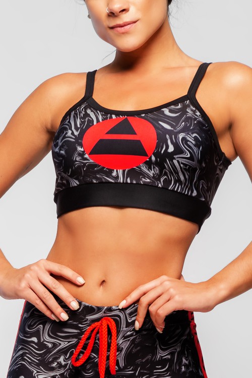 Top Fitness Feminino com Estampa Sublimada Combat