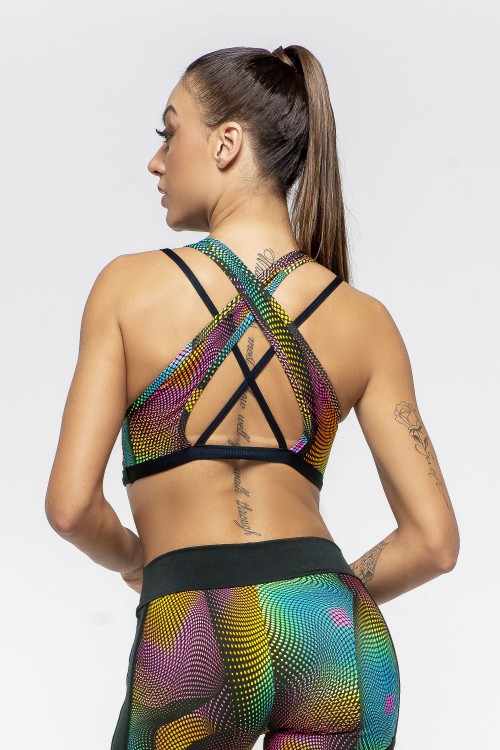 Top Fitness Feminino Tiras Dyefit
