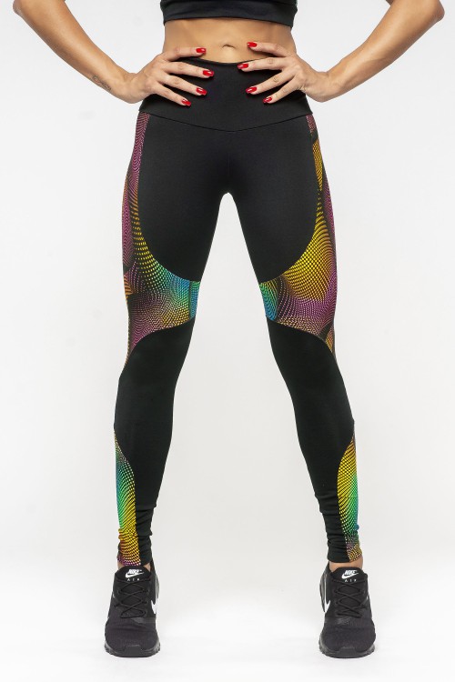 Calça Legging Feminina com recortes Dyefit