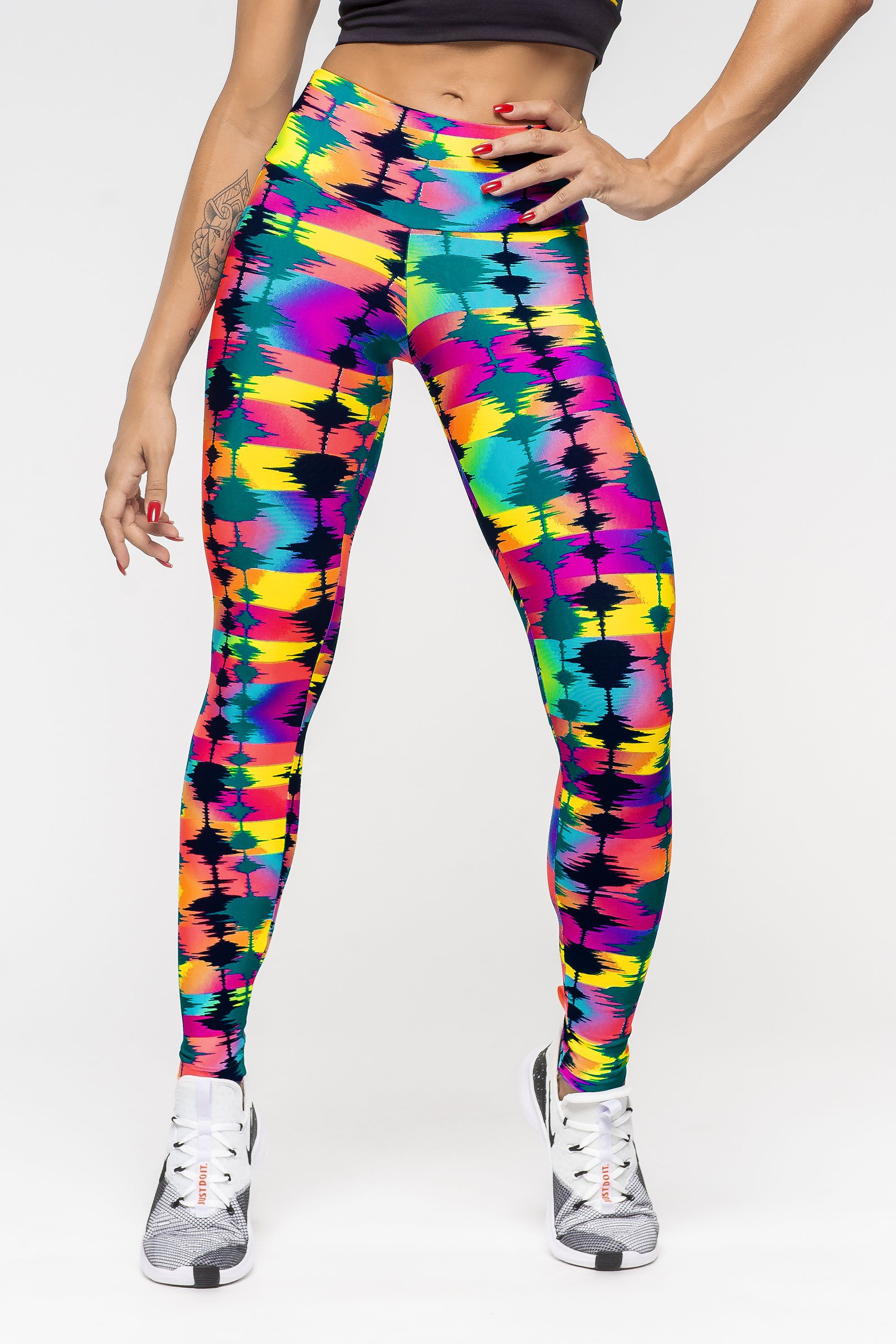 calças legging coloridas