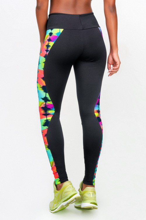 Calça Legging Feminina Activity com recortes