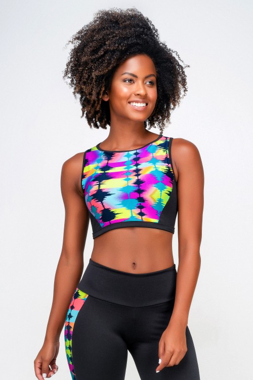 Top Fitness Feminino Estampado Activity