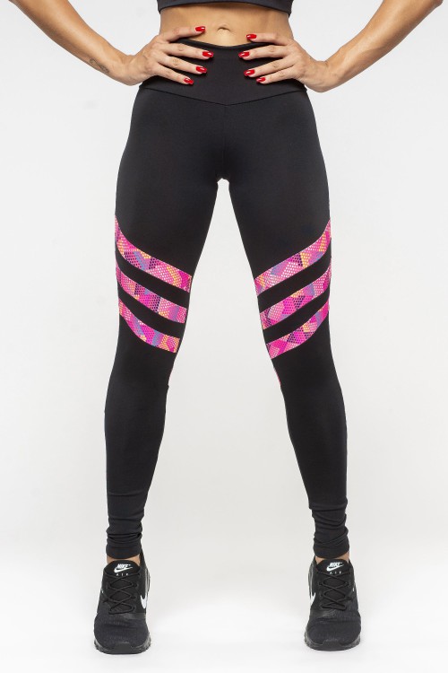 Calça Legging Feminina Wish com recortes