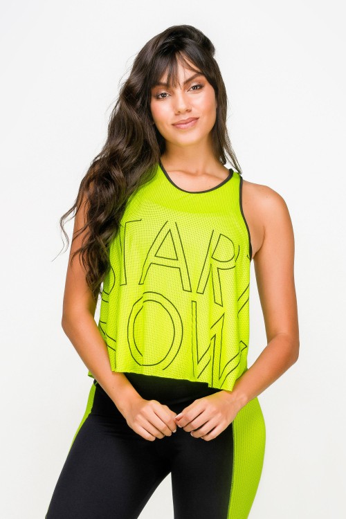Regata Fitness Feminina Neon Black