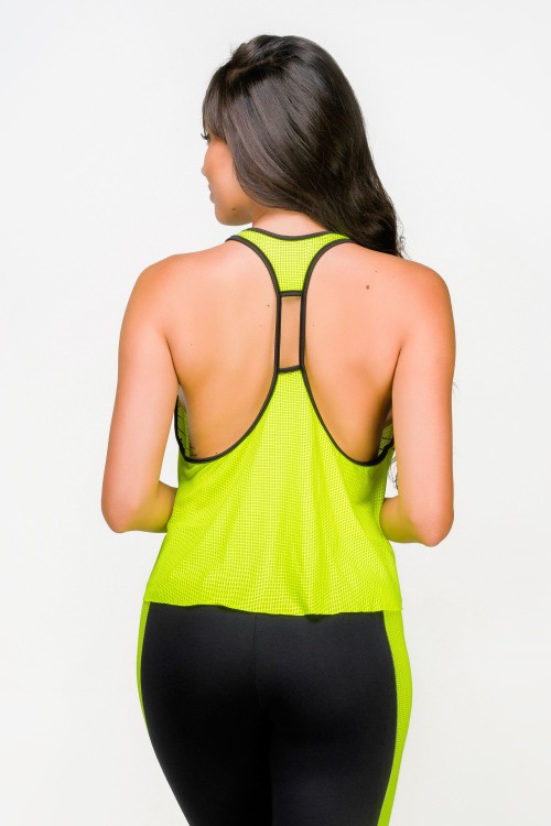 Regata Fitness Feminina Neon Black
