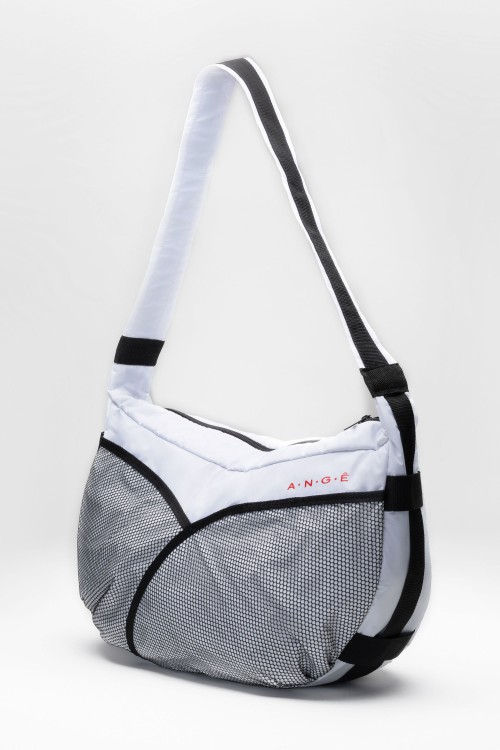 Bolsa Fitness Feminina Branca com tela