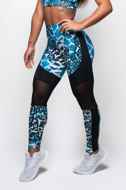 Calça Legging Feminina com Tule Run Away