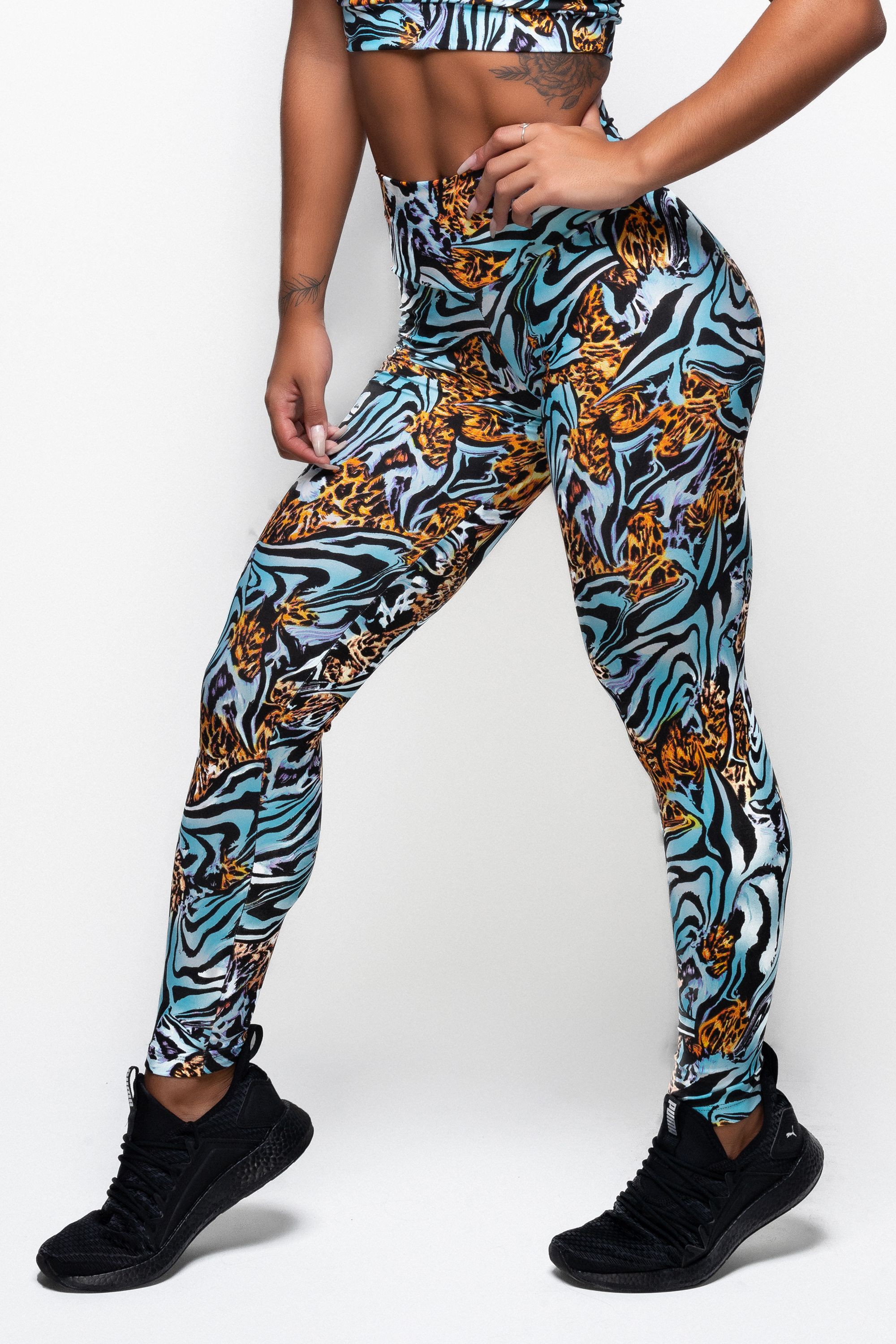 calças legging estampadas