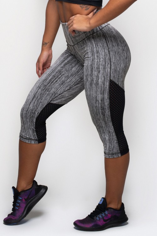Calça Corsário Feminina Dupla Face Inverse Muscle