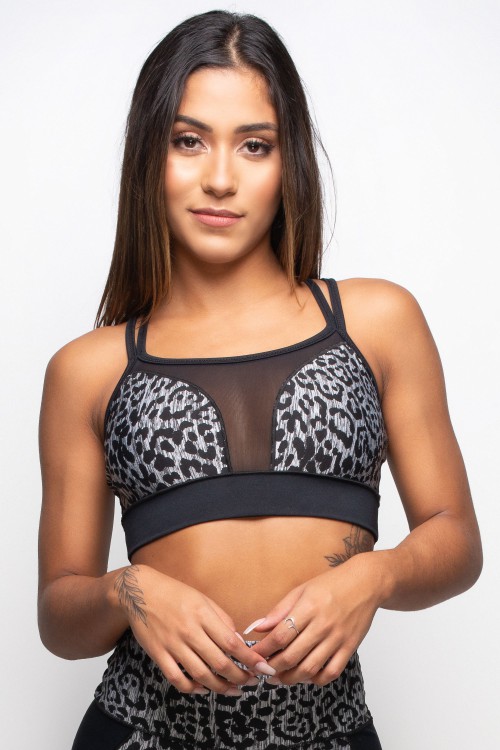 Top Fitness Feminino Dupla Face Inverse Hunter