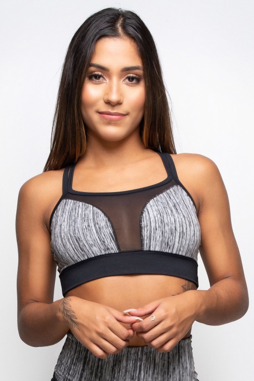 Top Fitness Feminino Dupla Face Inverse Hunter