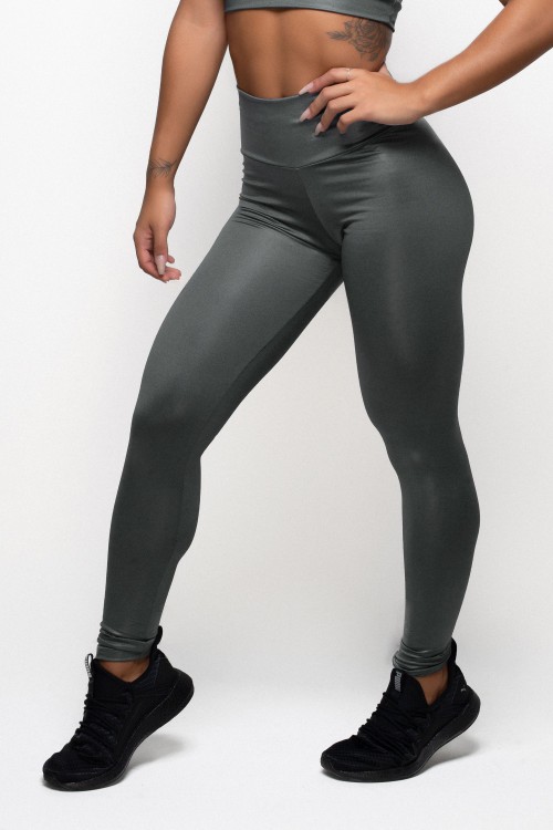 Calça Legging Chumbo de Cirrê