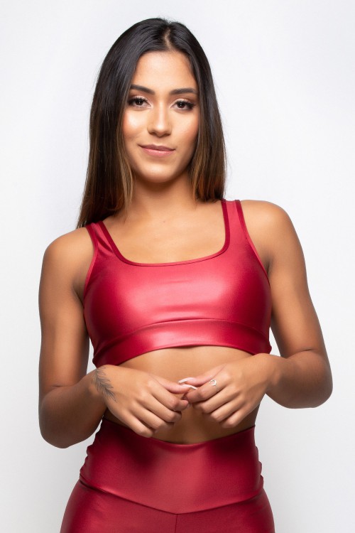 Top Fitness com Bojo Removível Valentino Shine