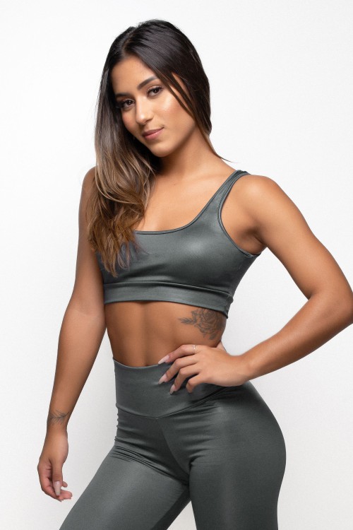 Top Fitness com Bojo Removível Chumbo Shine
