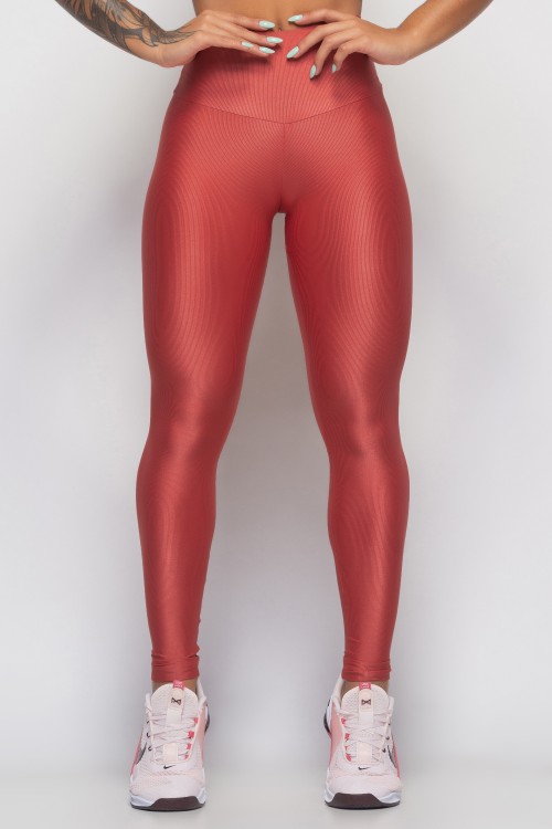 Calça Legging Terracota com cintura alta Essence