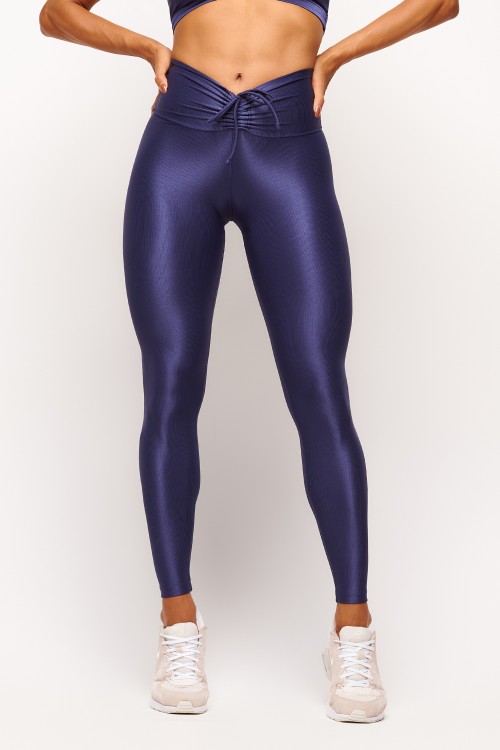 Calça Legging Navy cós franzido Essence