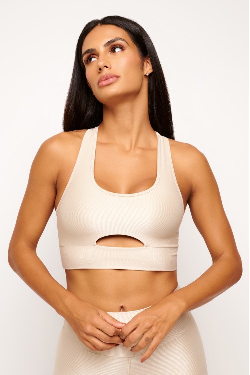 Top Nude Nadador com Tiras Essence