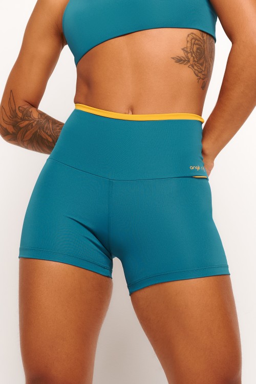 Short Azul Petróleo Angê Sports