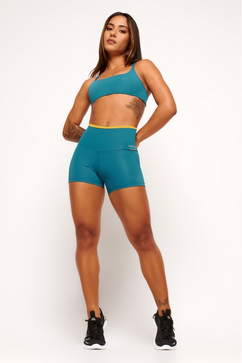 Short Azul Petróleo Angê Sports