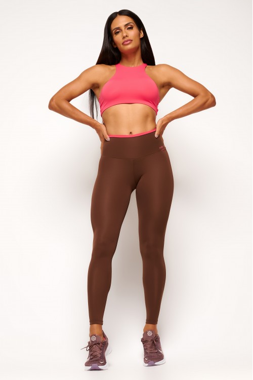 Calça Legging Marrom Angê Sports
