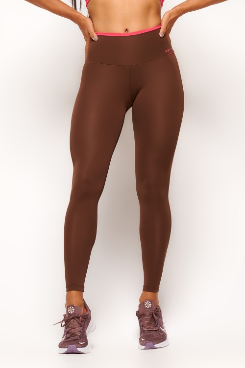 Calça Legging Marrom Angê Sports