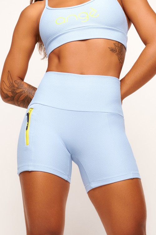 Short Azul com Blackout Neutral